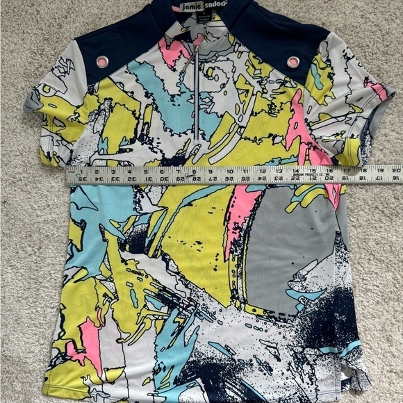 Jamie Sadock Colorful Golf Top Size Small - Picture 6 of 7